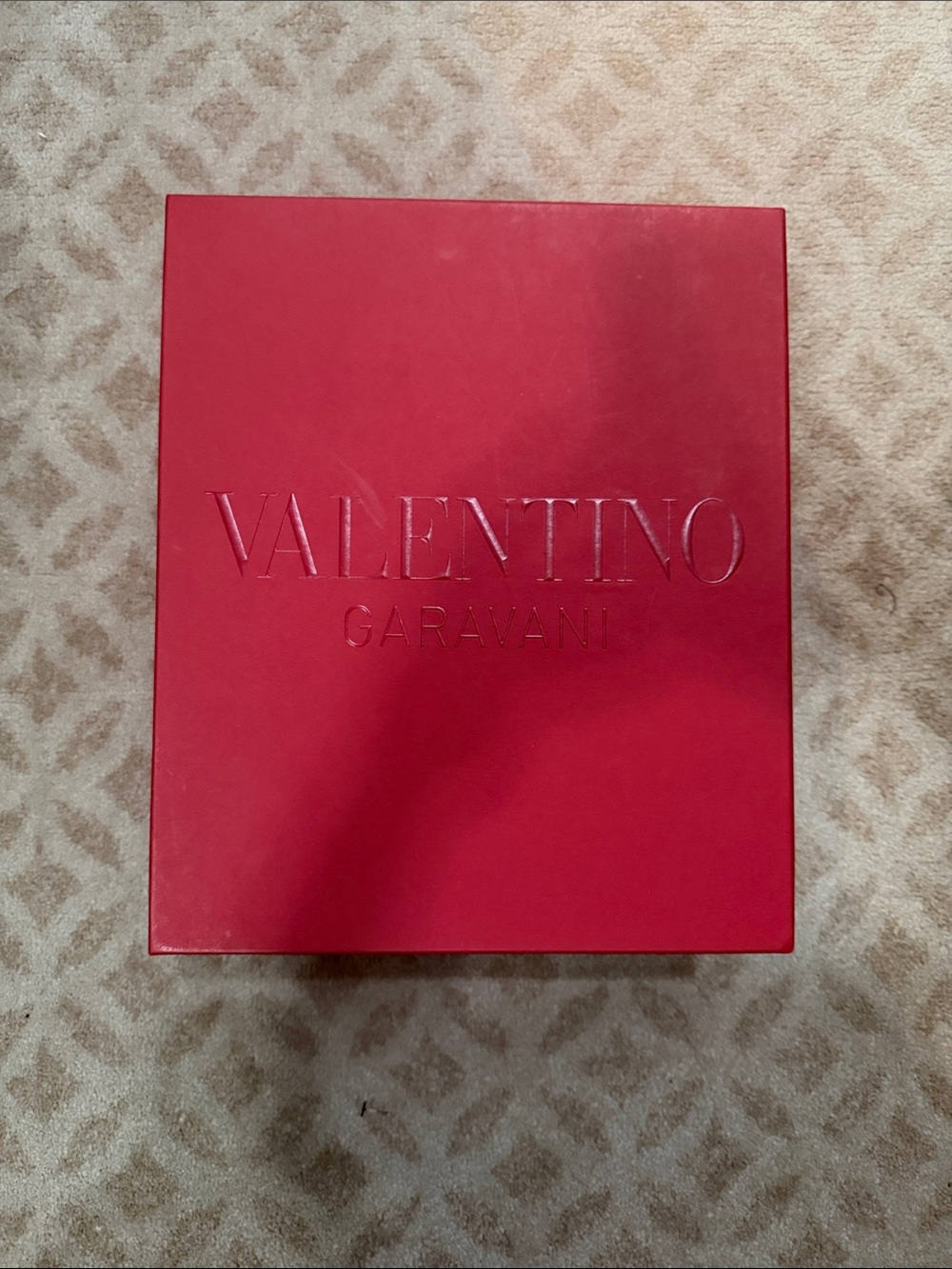 Valentino Garavani Embossed Red Presentation Box